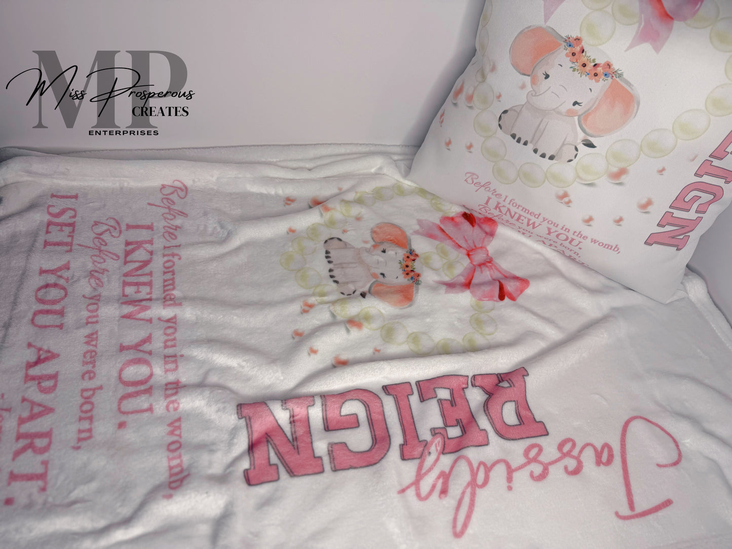 Baby Blanket with Matching Pillow