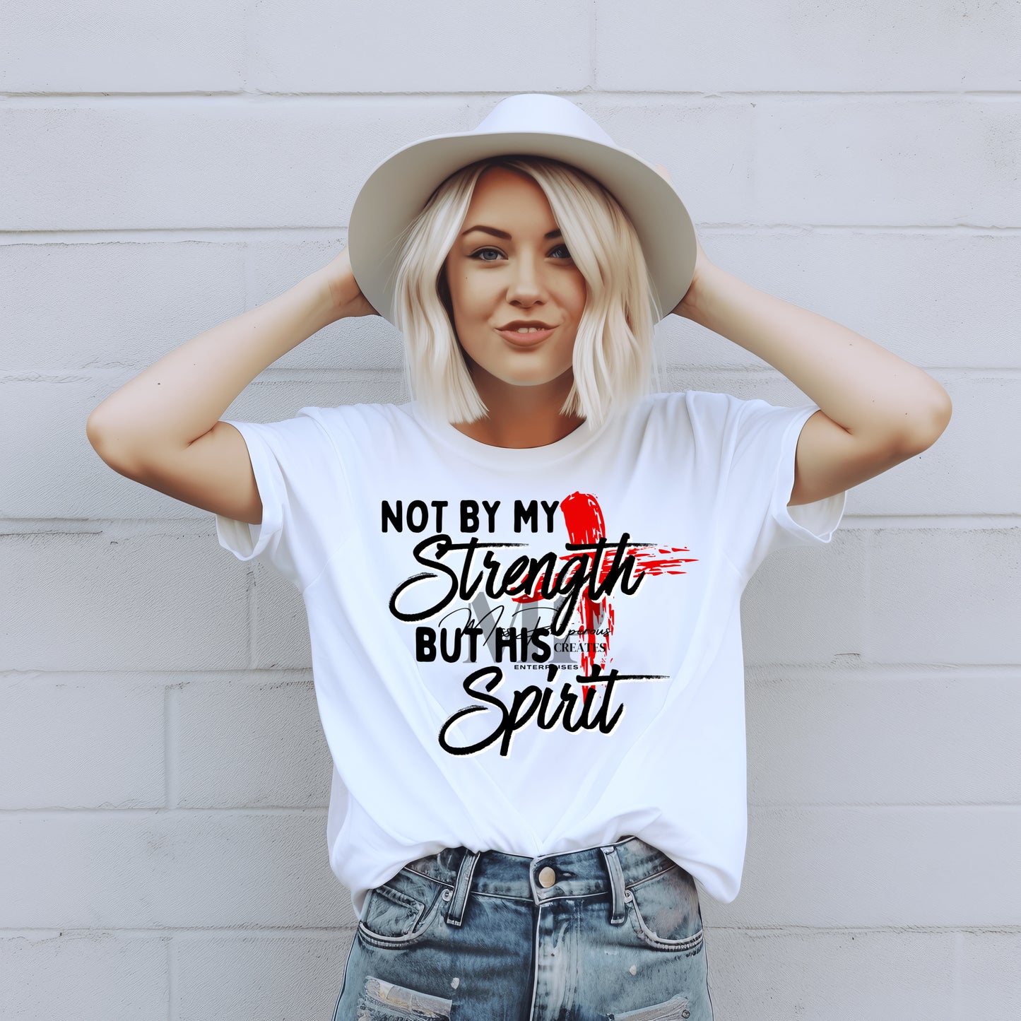 Not by my Strength Statement Tee