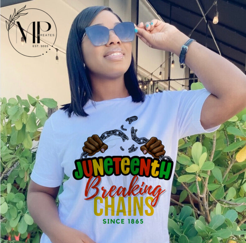 Juneteenth Breaking Chains PNG