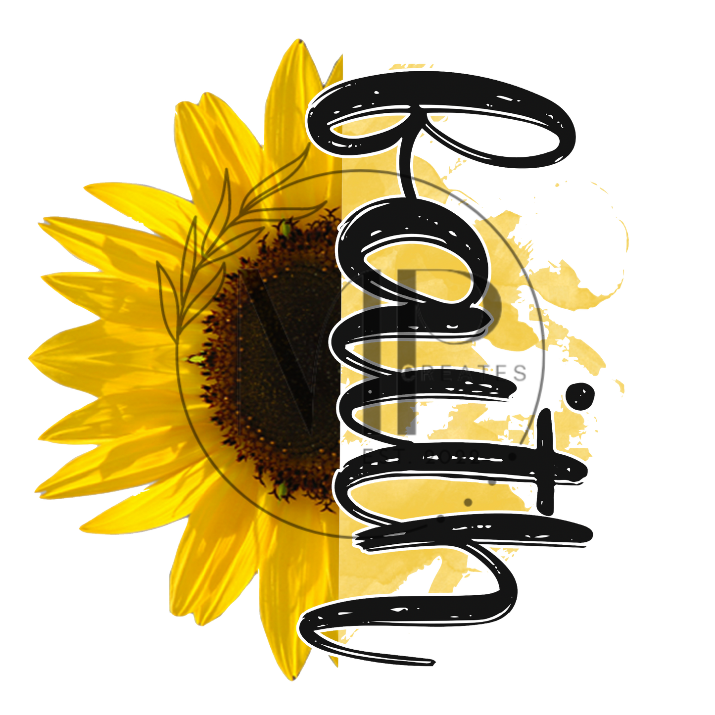 Faith Sunflower PNG